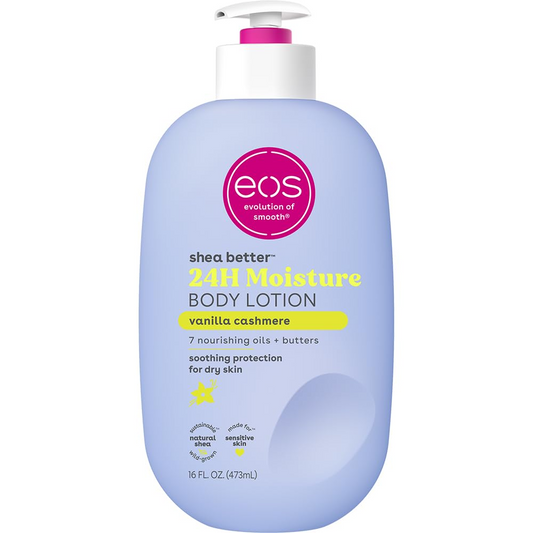 eos Shea Better Body Lotion Vanilla Cashmere, Vanilla Body Lotion, 16 fl oz