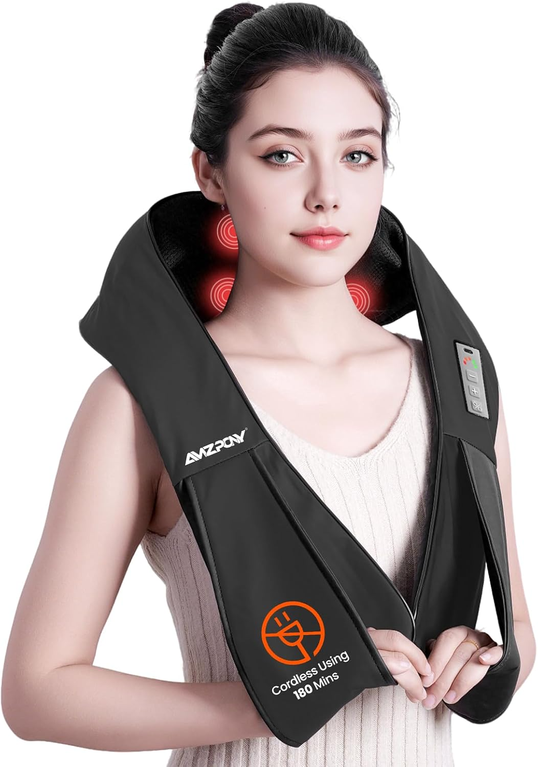 AMZPONY® Cordless Neck Massager for Pain Relief Deep Tissue