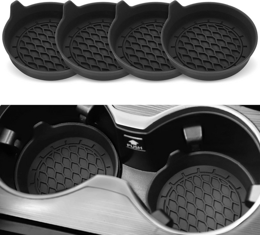 SINGARO Car Cup Holder Coaster, Silicone Cup Holder Insert
