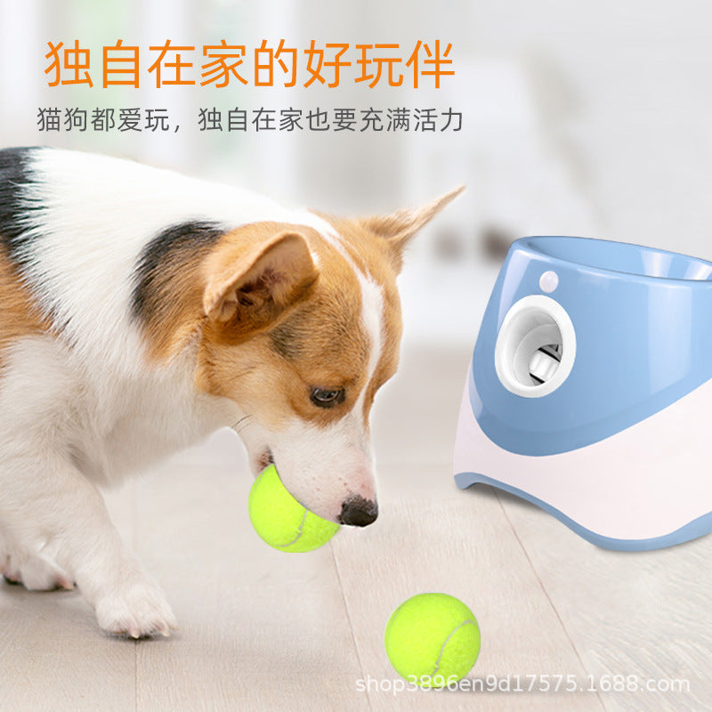 Pet Dog Automatic Multi-color Ball Machine Outdoor Throwing Tennis Training Exercise Intelligence Medium-sized Dog Household Toys